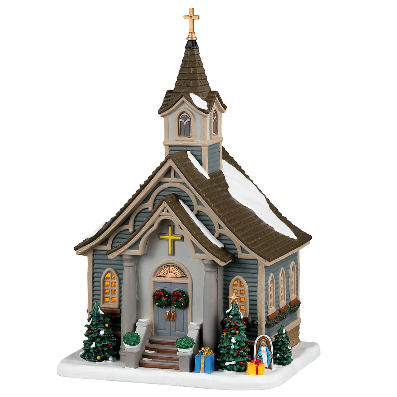 Lemax Small Town Church - Christmas Village with LED Lights