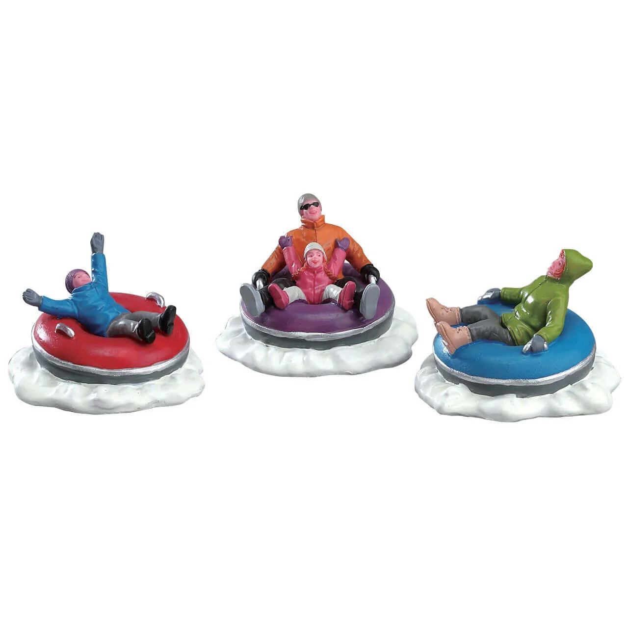 Lemax Snow Tubing Family- Set of 3