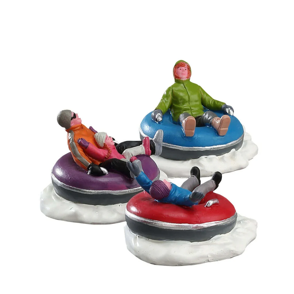 Lemax Snow Tubing Family- Set of 3 - Image 3