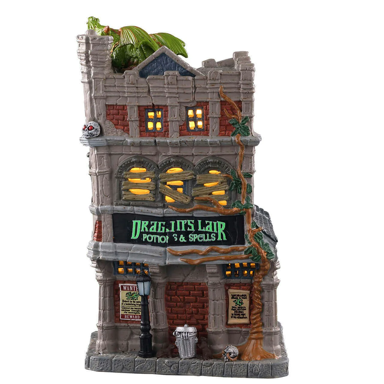 Lemax Spooky Town - Dragon's Lair Potions & Spells with Lights - Image 3