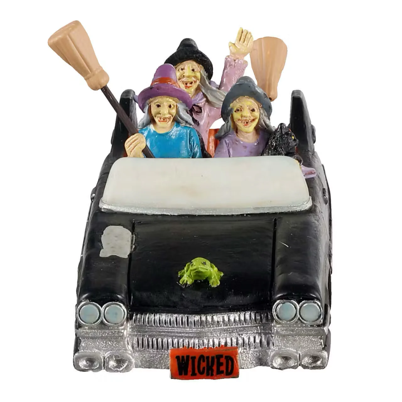 Lemax Spooky Town - Girls Night Out On Halloween Witches in Car - Image 2