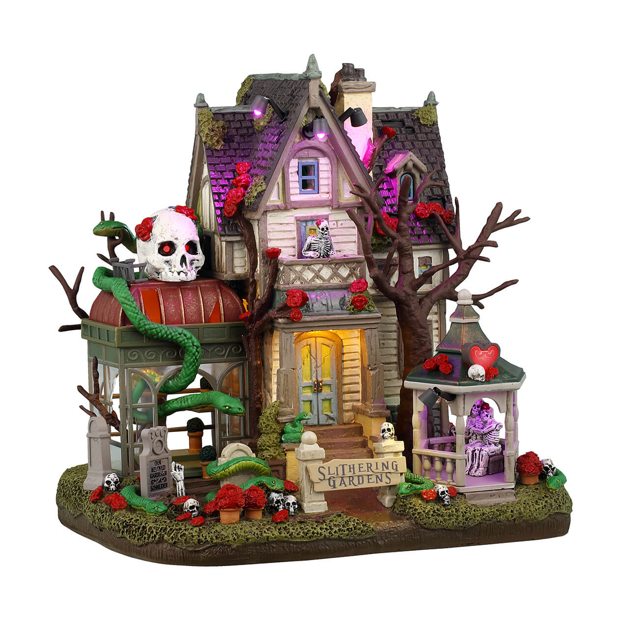 Lemax Spooky Town - Slithering Gardens Light Up Halloween House