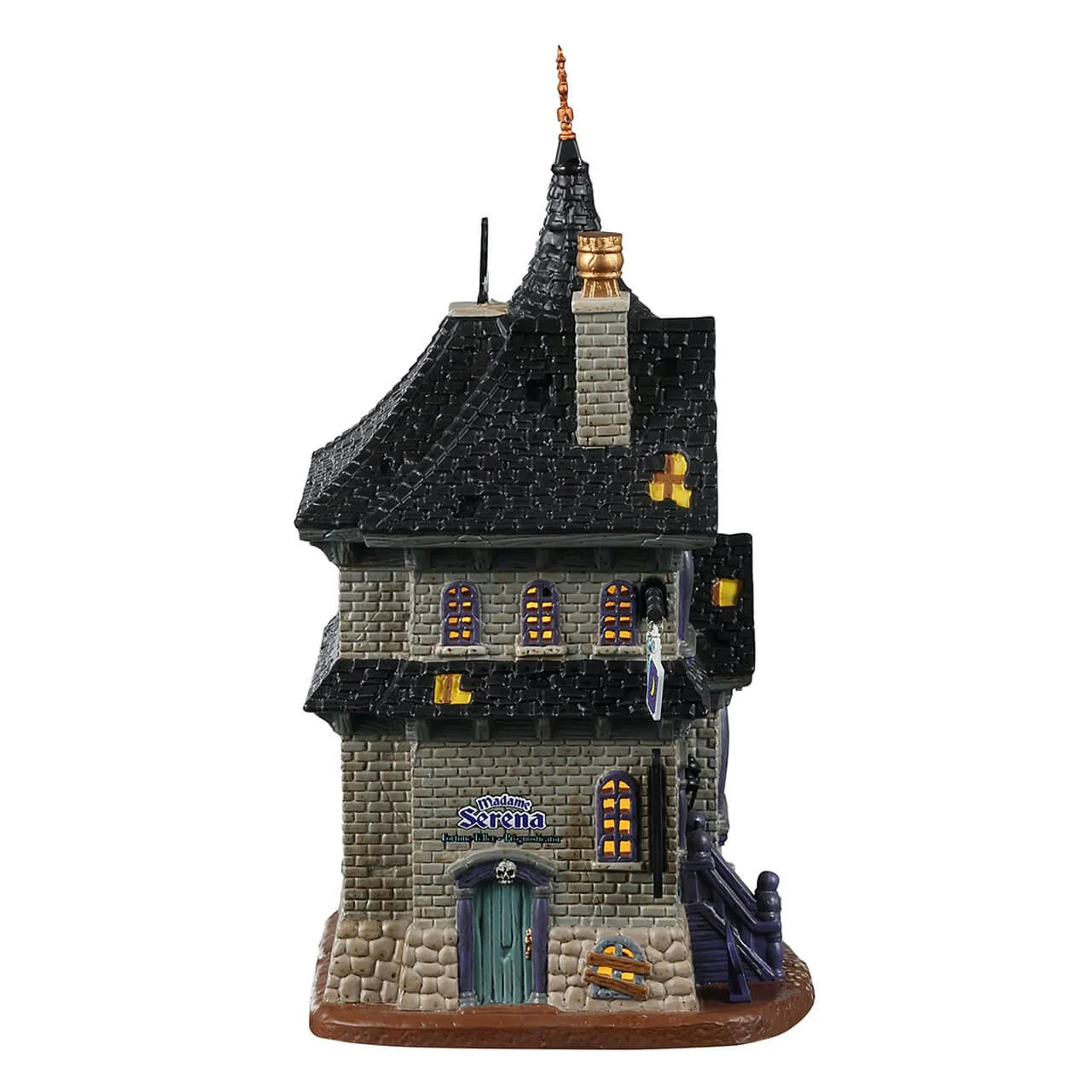 Lemax Spooky Town - The Future Looks Dark Halloween Village House with Lights - Image 2