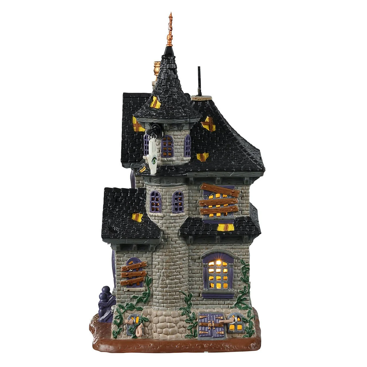 Lemax Spooky Town - The Future Looks Dark Halloween Village House with Lights - Image 3