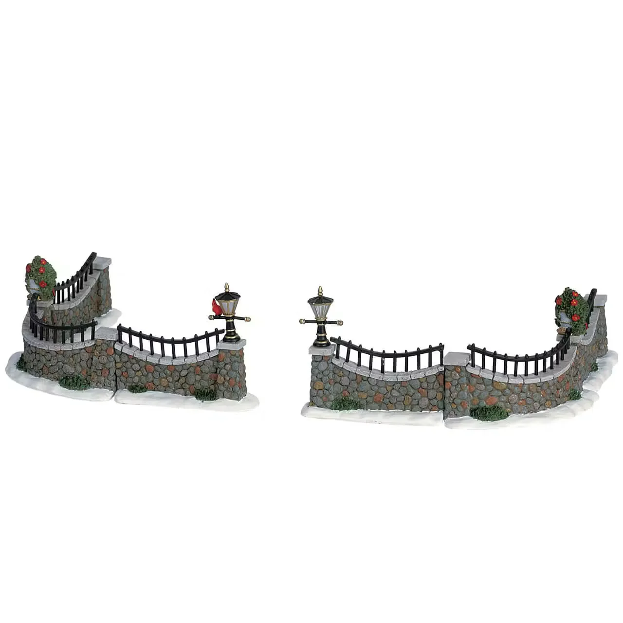 Lemax Stone Wall Set of 6 for Christmas Villages