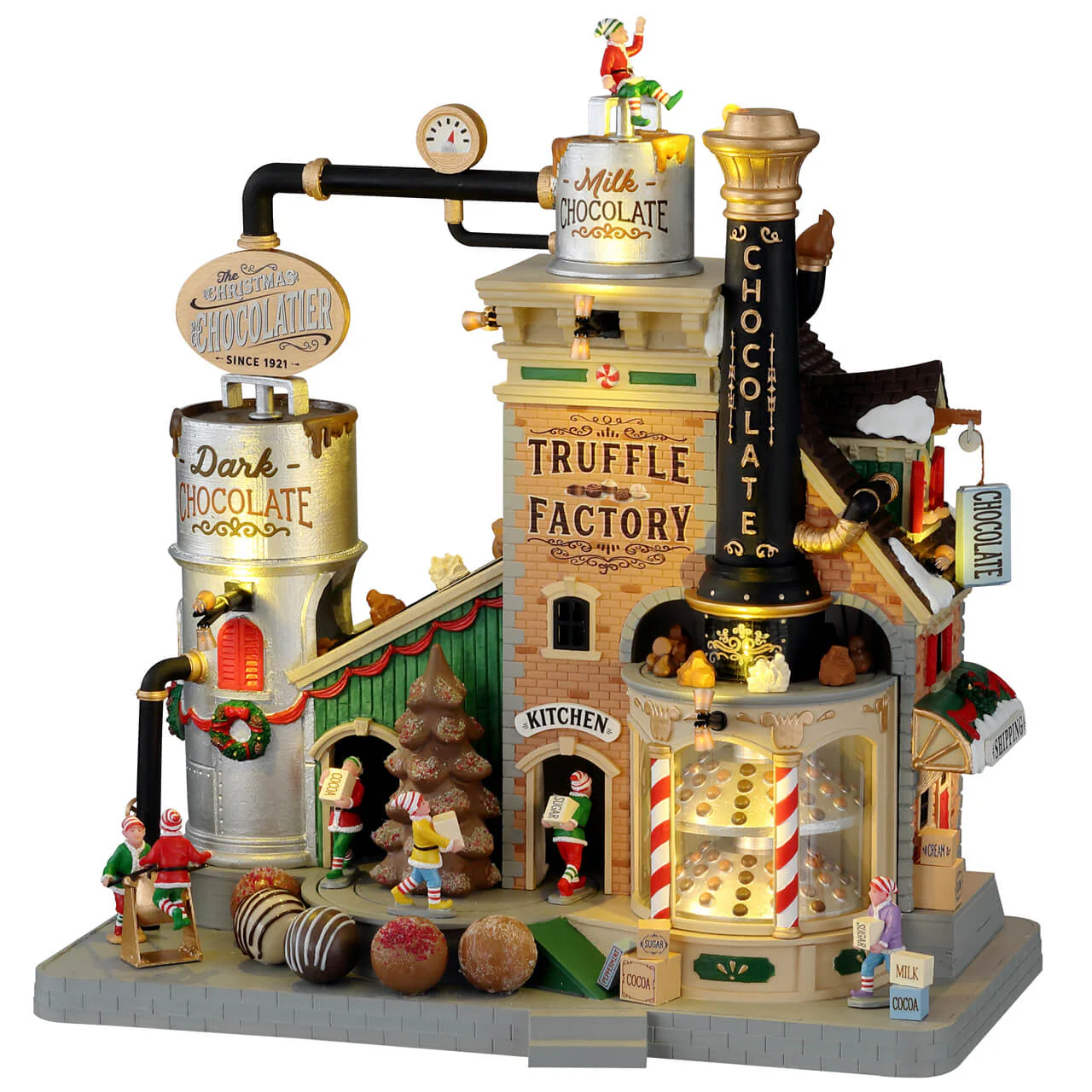 Lemax - The Christmas Chocolatier Truffle Factory Animated with Lights, Motion & Sound