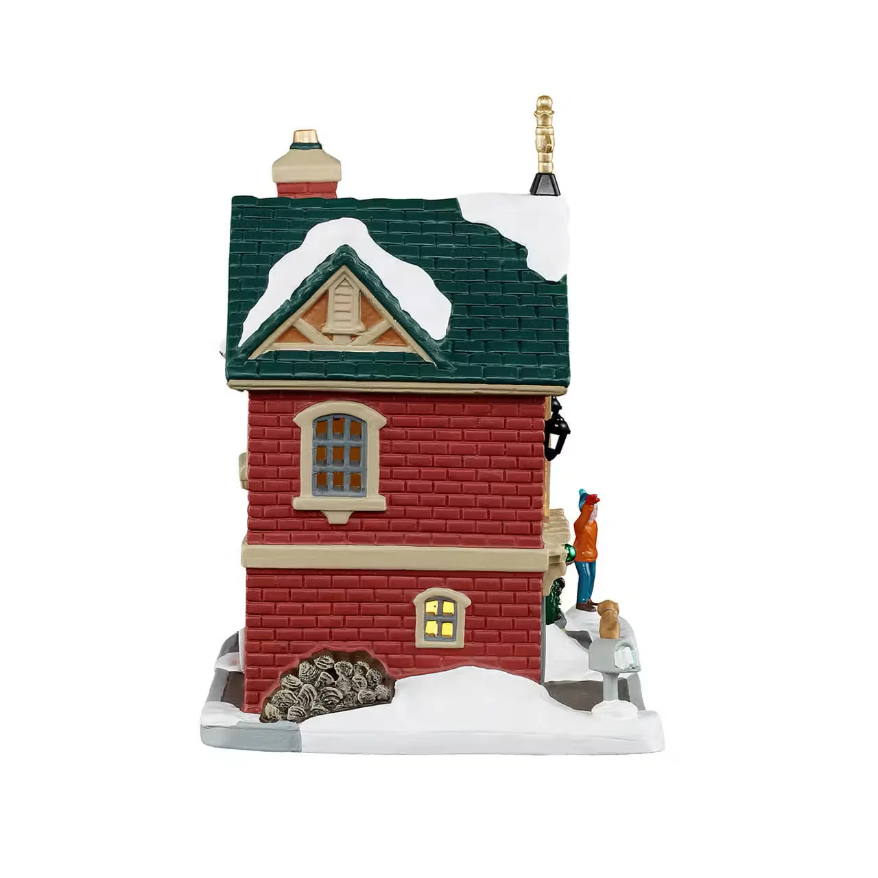 Lemax - The Little Brick House Light Up Christmas Village Building - Image 2