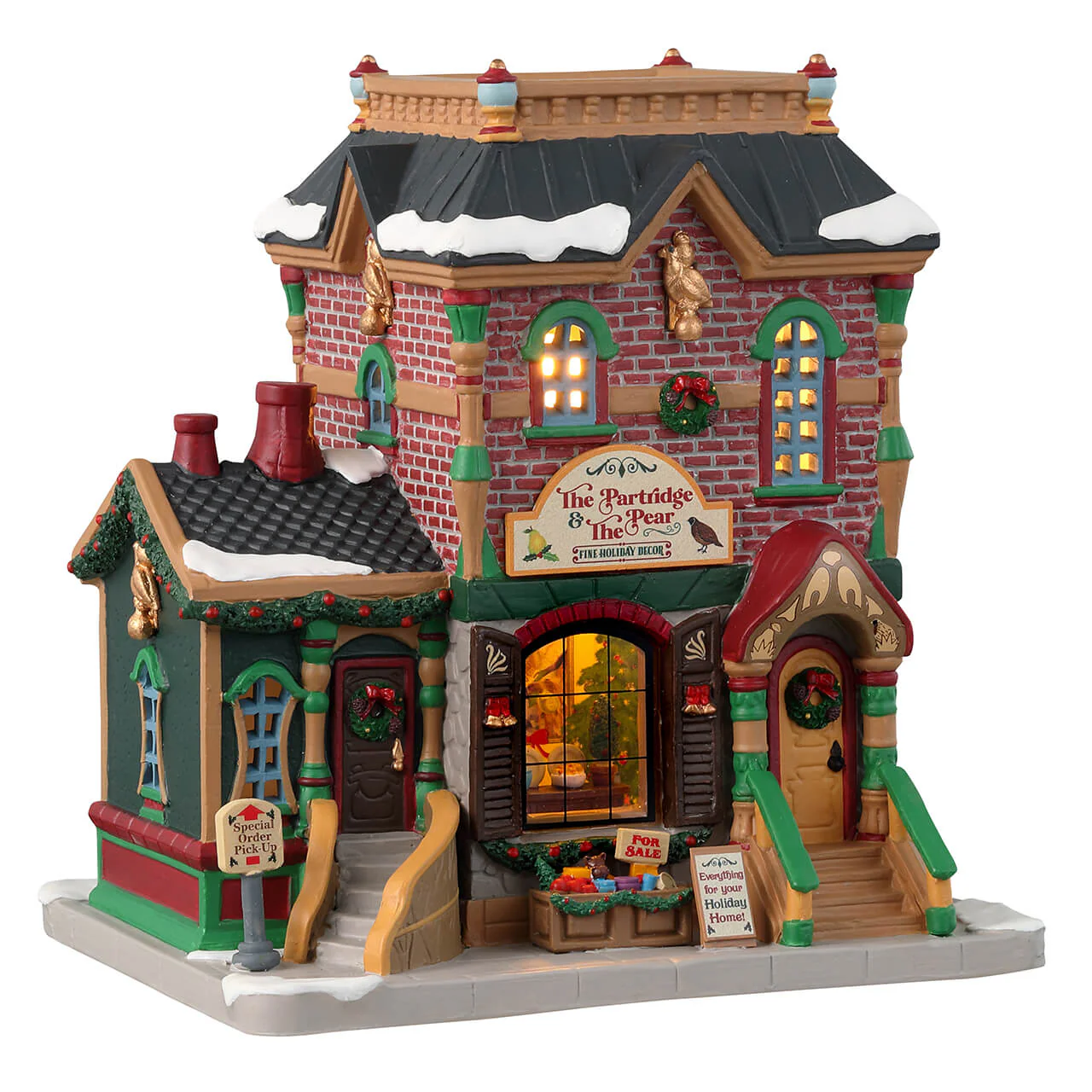 Lemax The Partridge & The Pear - Christmas Village with LED Lights