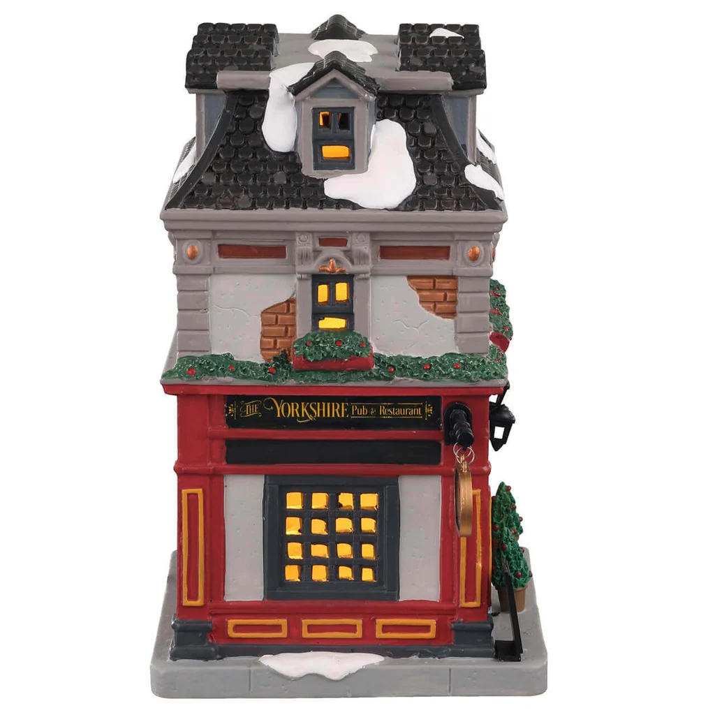 Lemax The Yorkshire Pub & Restaurant- Christmas Village Pub with LED Lights - Image 2