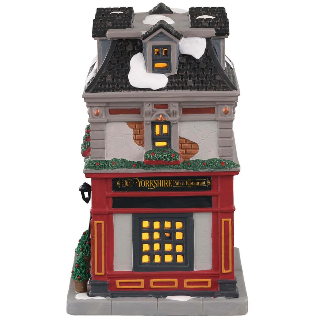 Lemax The Yorkshire Pub & Restaurant- Christmas Village Pub with LED Lights - Image 3