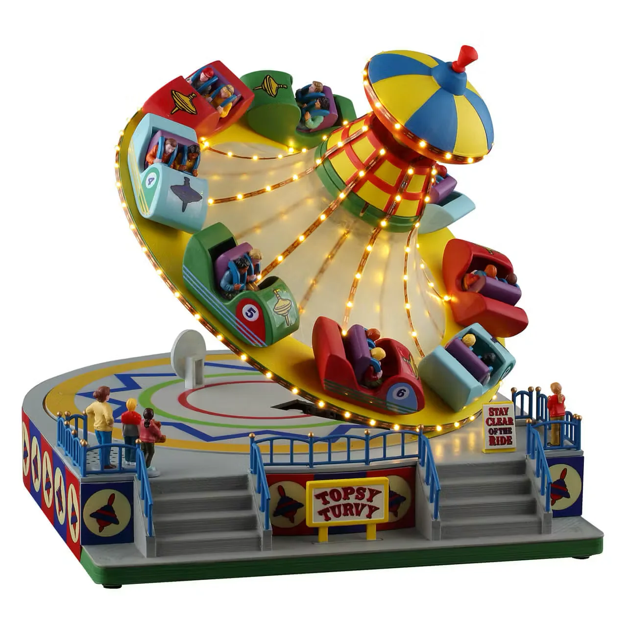 Lemax Topsy Turvy Fairground Ride- with Lights, Sound & Motion