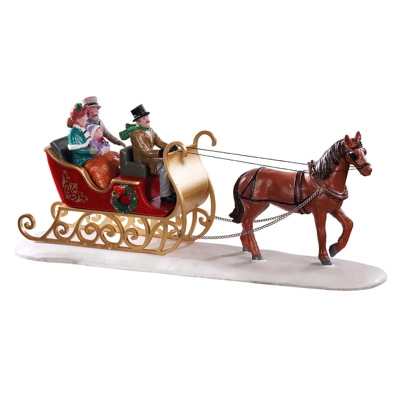 Lemax Victorian Sleigh Ride- Horse Drawn Sleigh