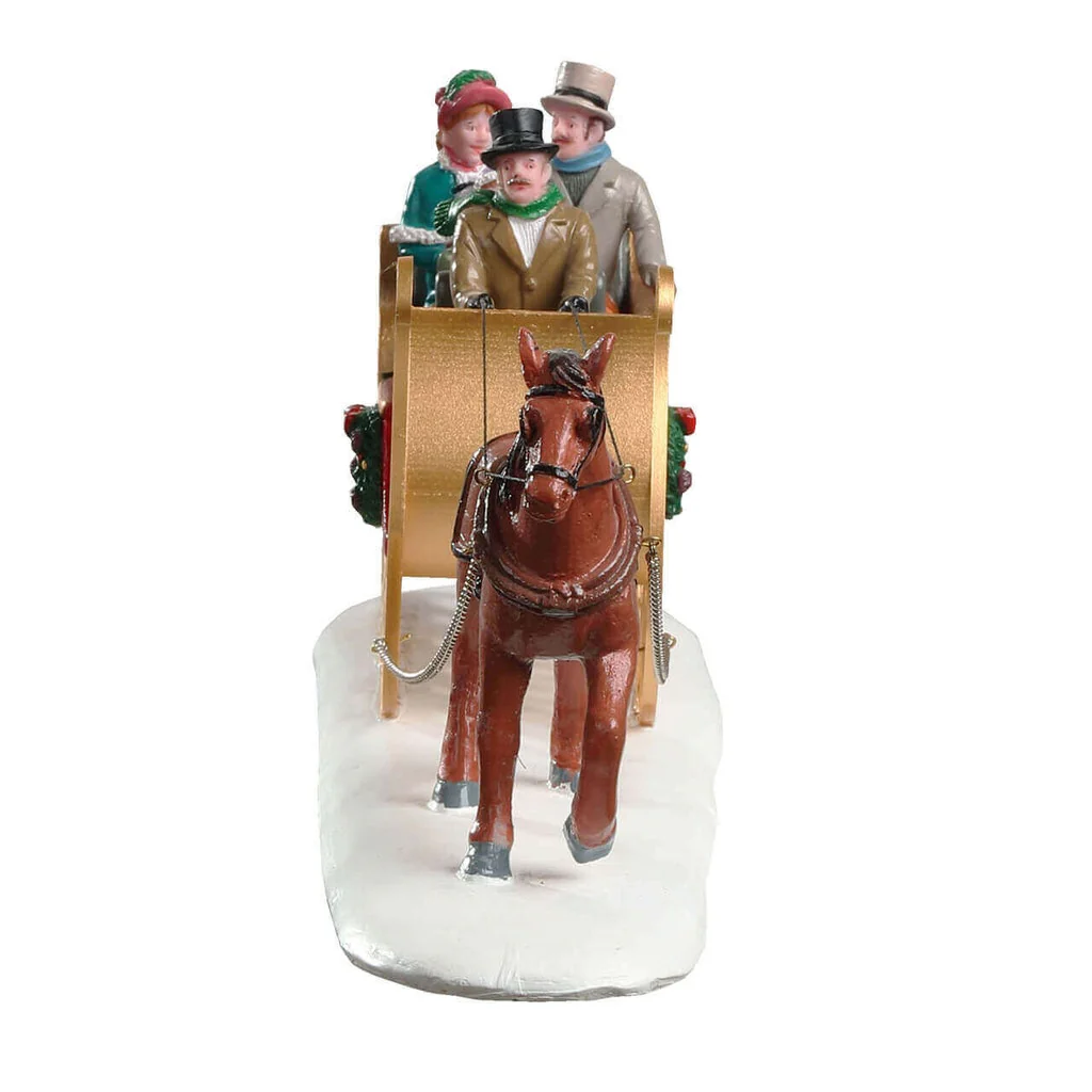 Lemax Victorian Sleigh Ride- Horse Drawn Sleigh - Image 3