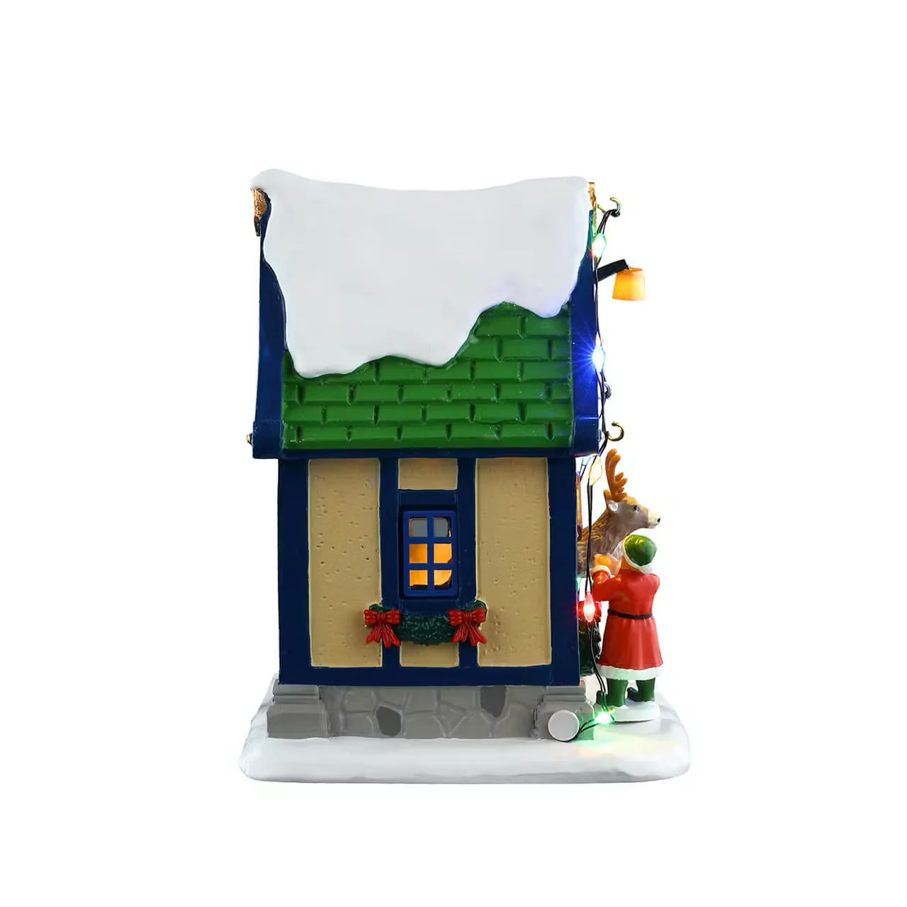 Lemax - Vixen's Den Reindeer House with Elf - Image 2