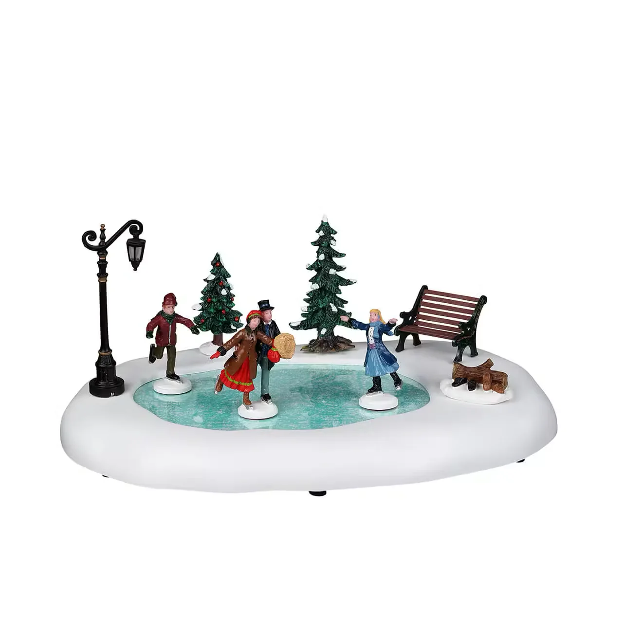 Lemax - Winter Skating Ice Skating Scene with Motion