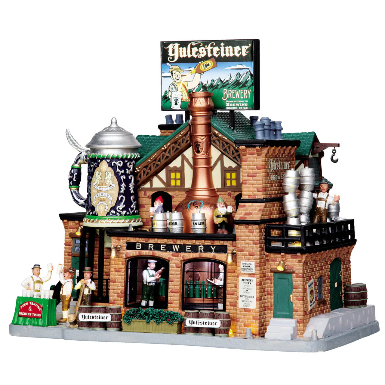 Lemax - Yulesteiner Brewery Animated with Lights, Motion & Sound