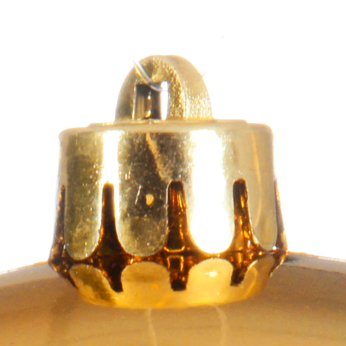 Light Gold Large Shatterproof Shiny Bauble - 14cm - Image 2