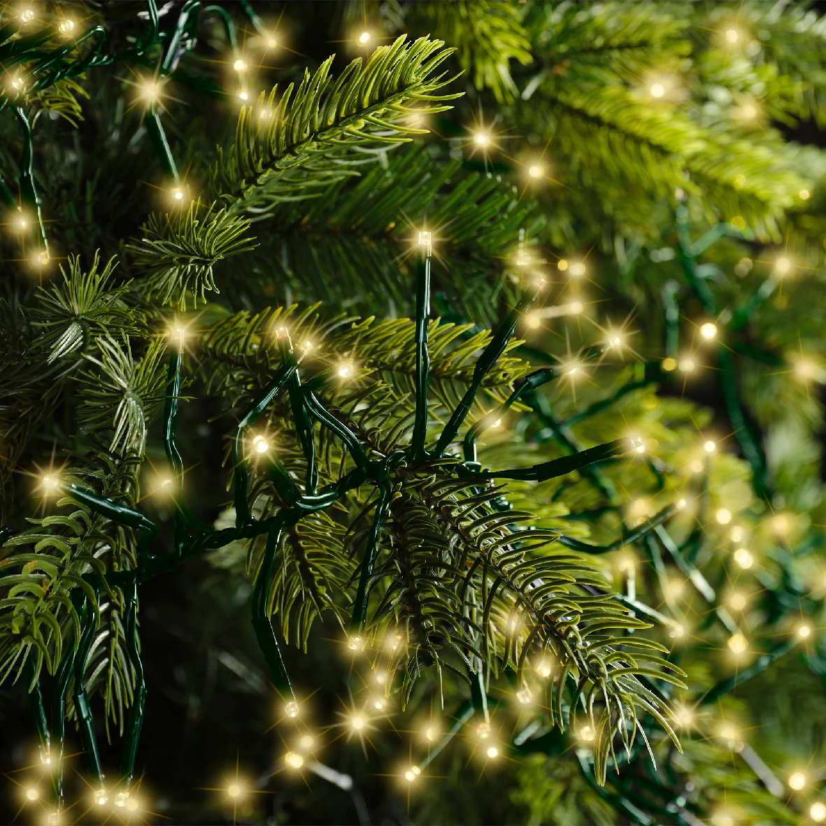 Lumineo LED Multi Action Christmas Twinkle Cluster Lights - Soft Gold - Image 3