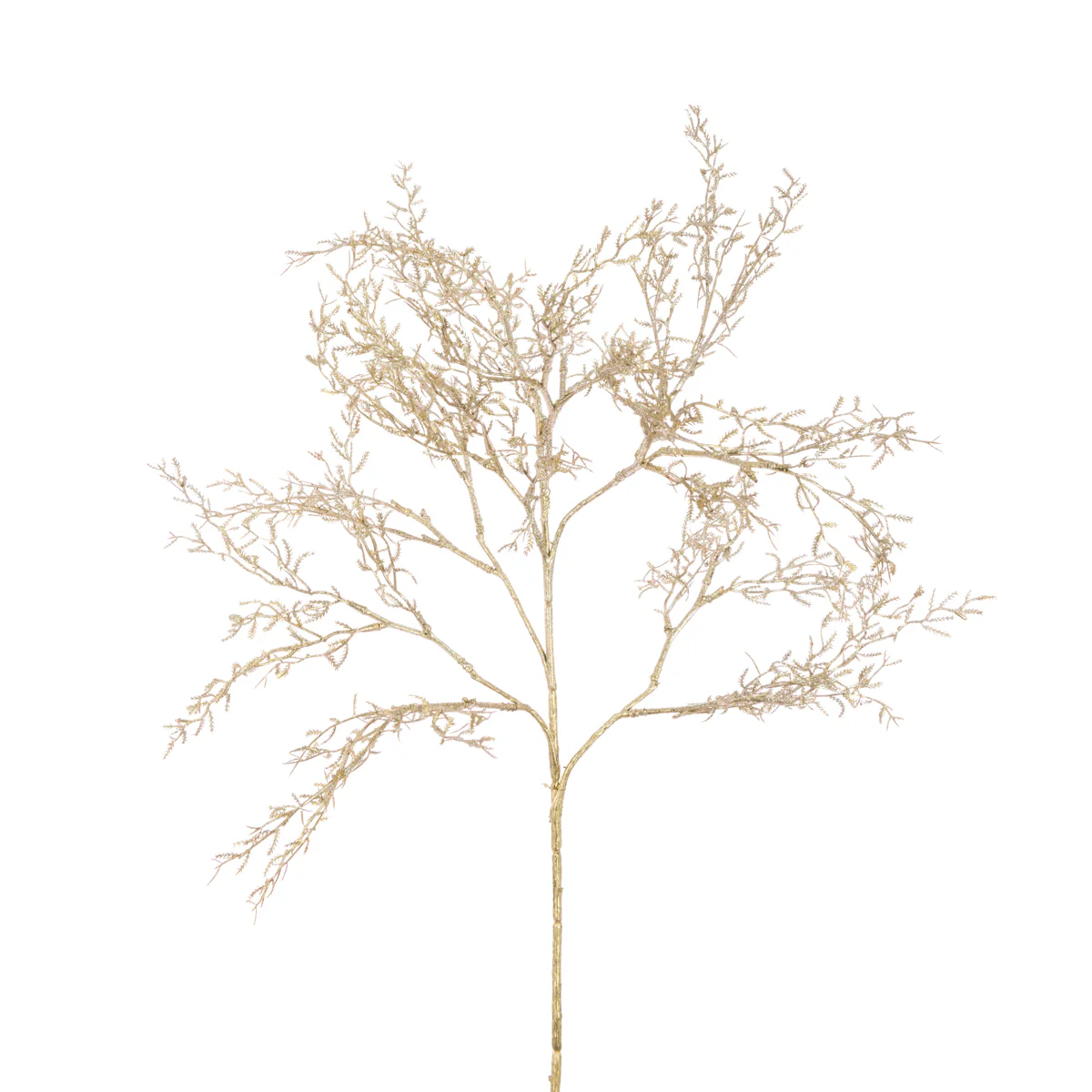 Gold Metallic Mini Leaves Spray - 53cm