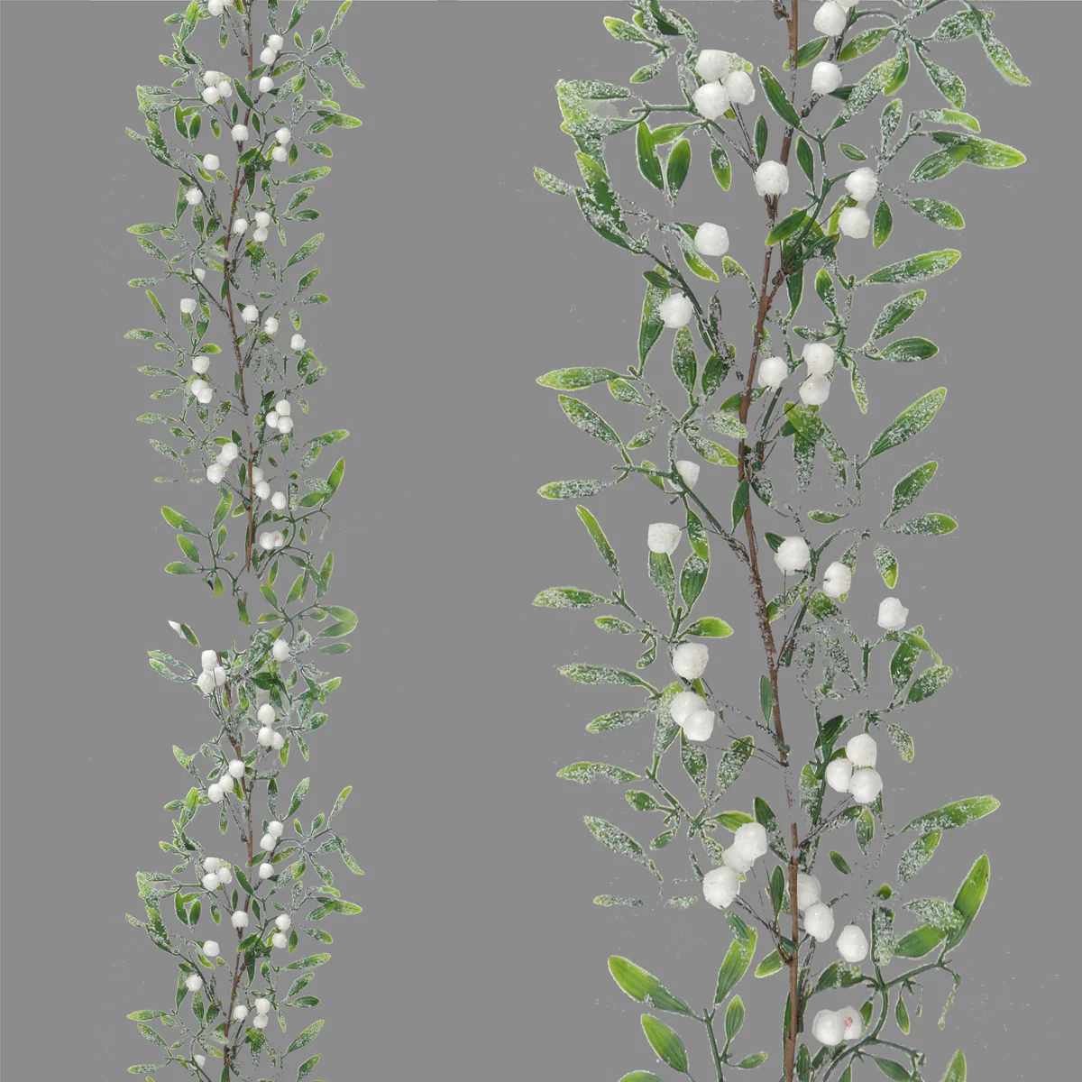 Mistletoe White Berry & Leaf Snowy Garland - 1.5m