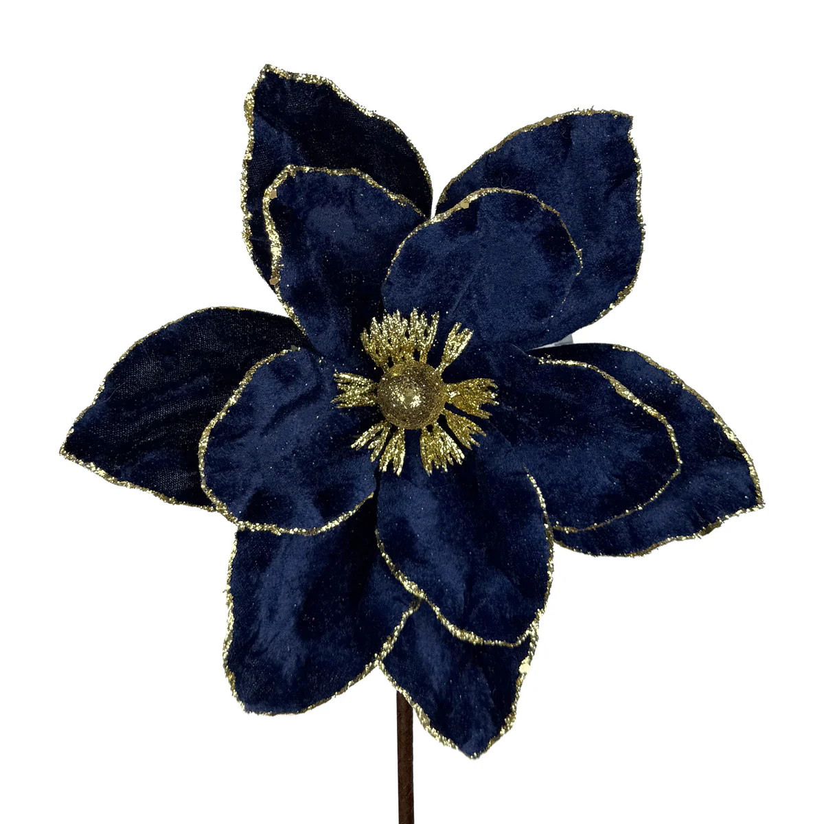 Navy Velvet Magnolia - 23cm