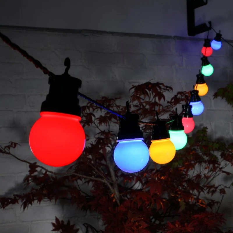 NOMA 20 Connectable Festoon LED Lights Multi Coloured - 5.7m