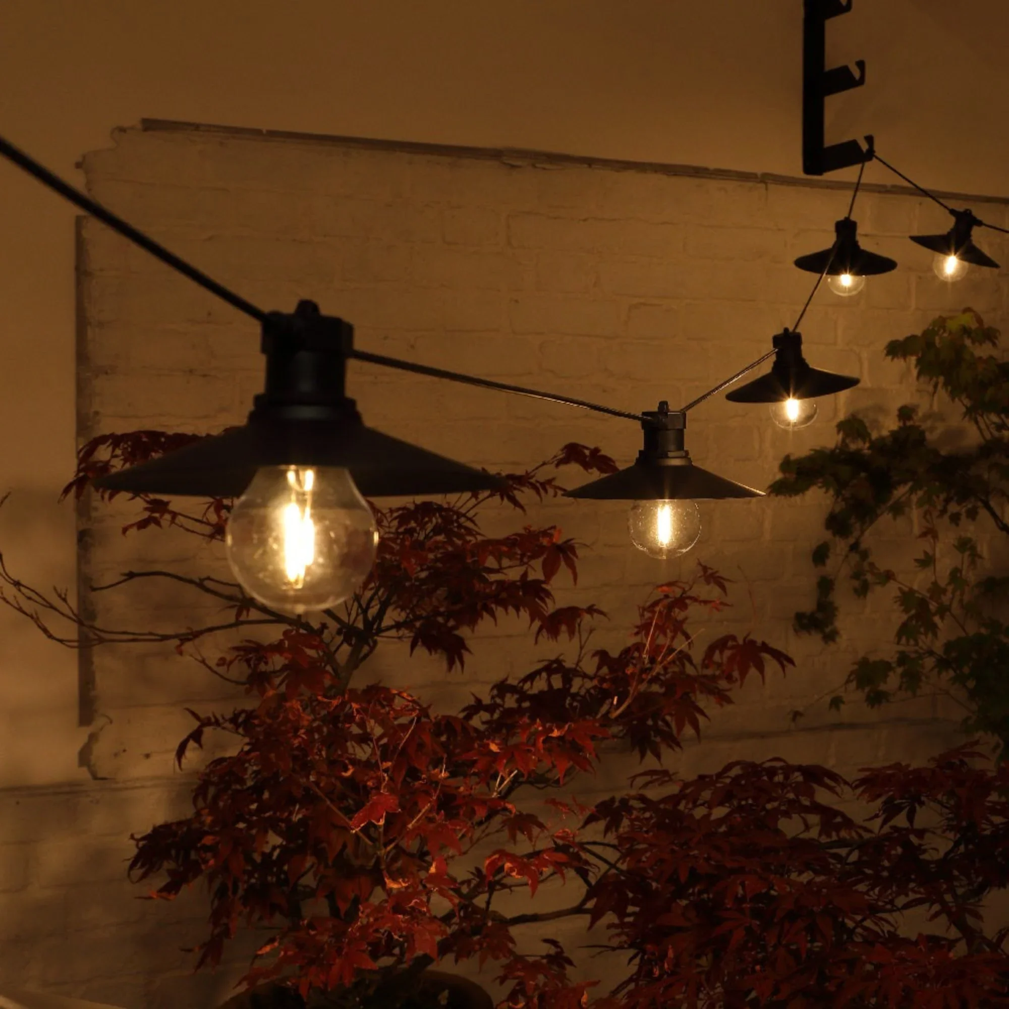 NOMA 6 Saucer Edison Filament Style Festoon Connectable Lights Warm White - 3.5m - Image 4