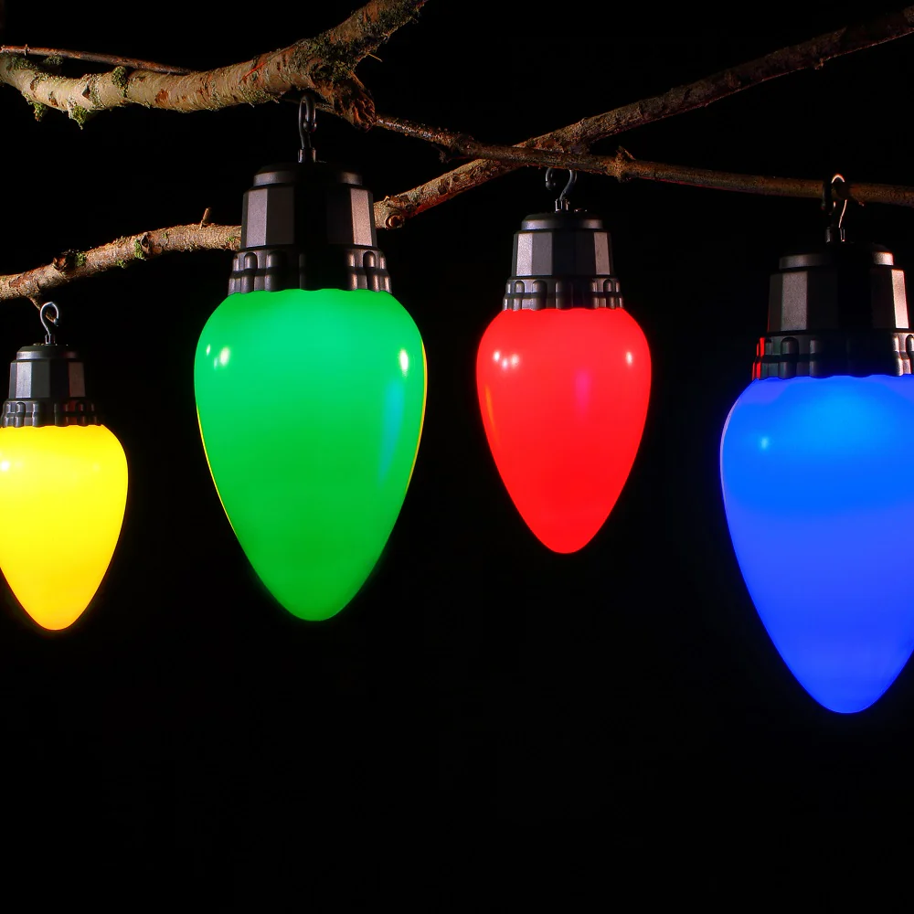 NOMA Giant Cone Bulb Lights Battery Operated - Set of 4