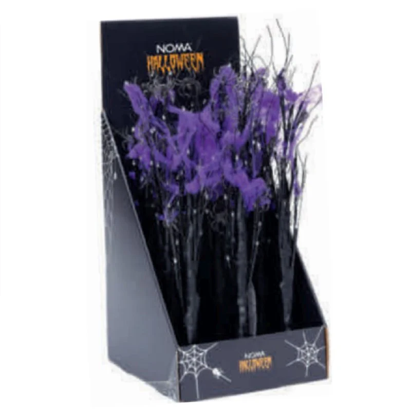 Noma Haunted Halloween Tree with Spiders & Lights - 60cm - Image 2