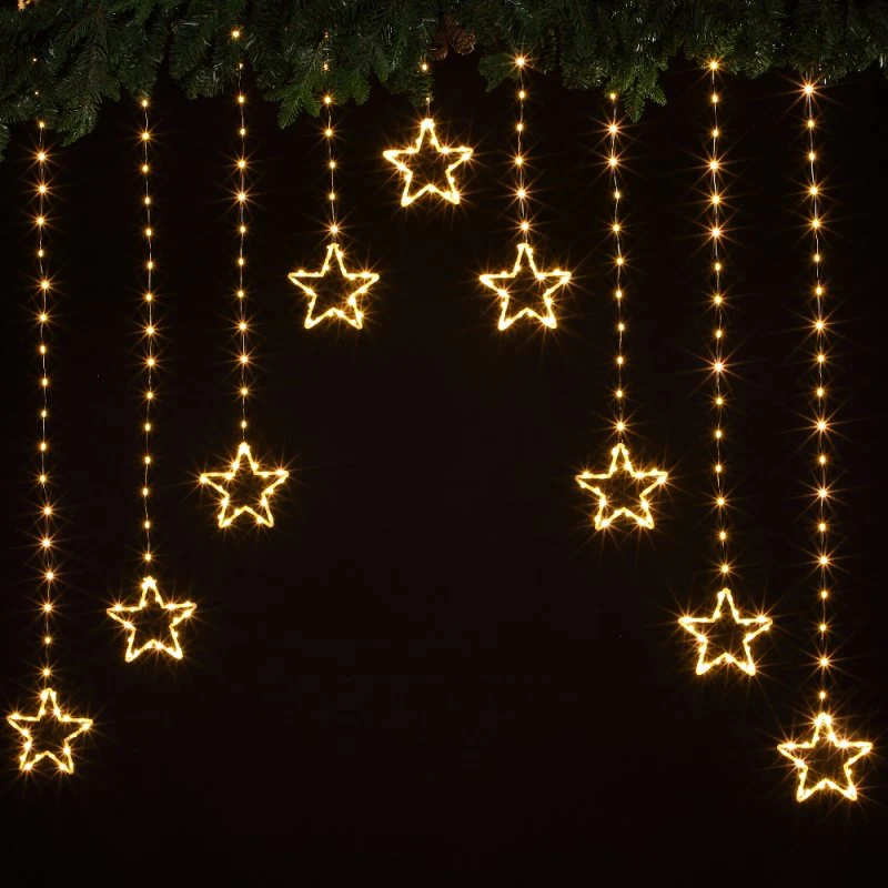 NOMA Star Wire Curtain Connectable String Lights - 308 LEDs - Image 3