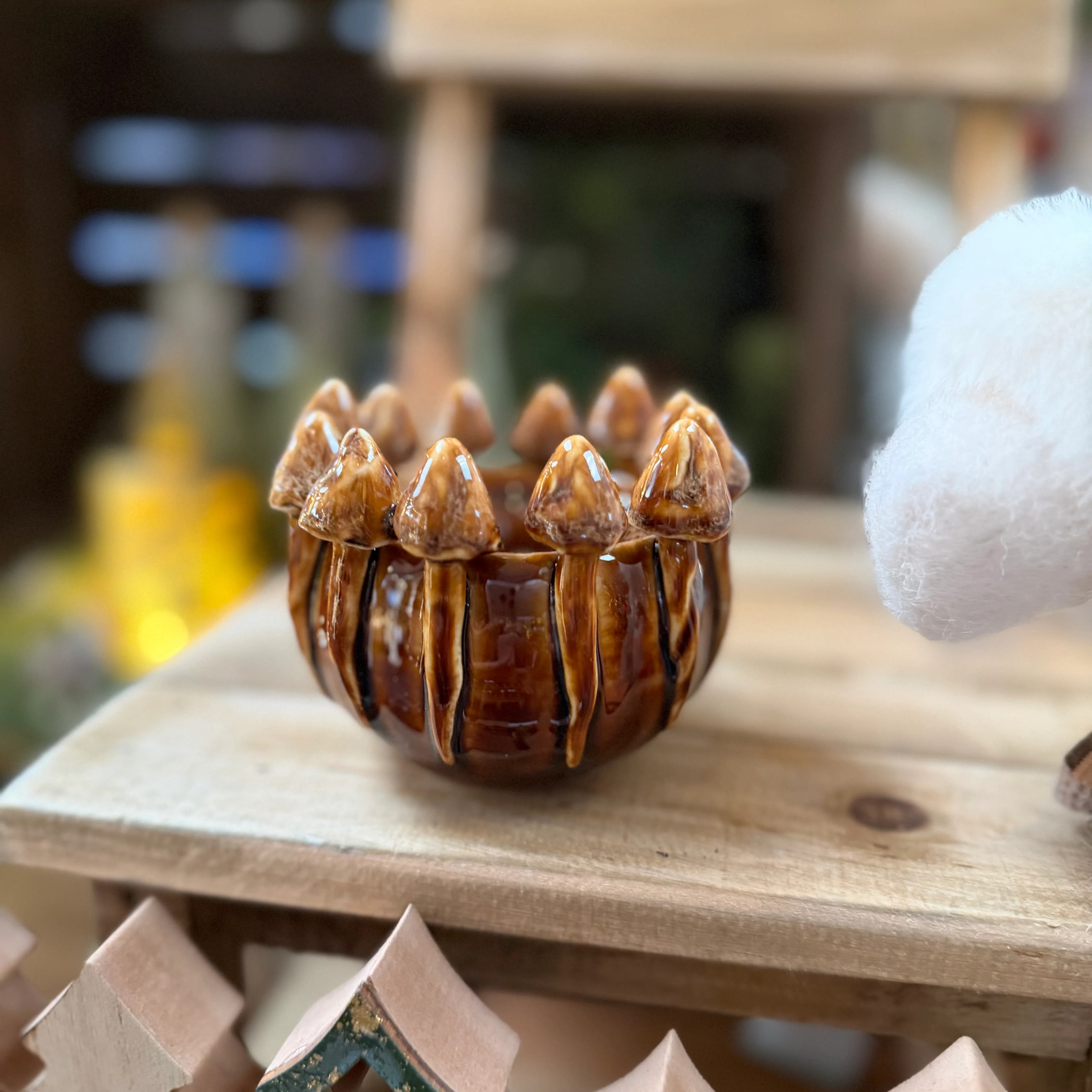 Ceramic Ombre Mushroom Tea-Light Holder - Image 2