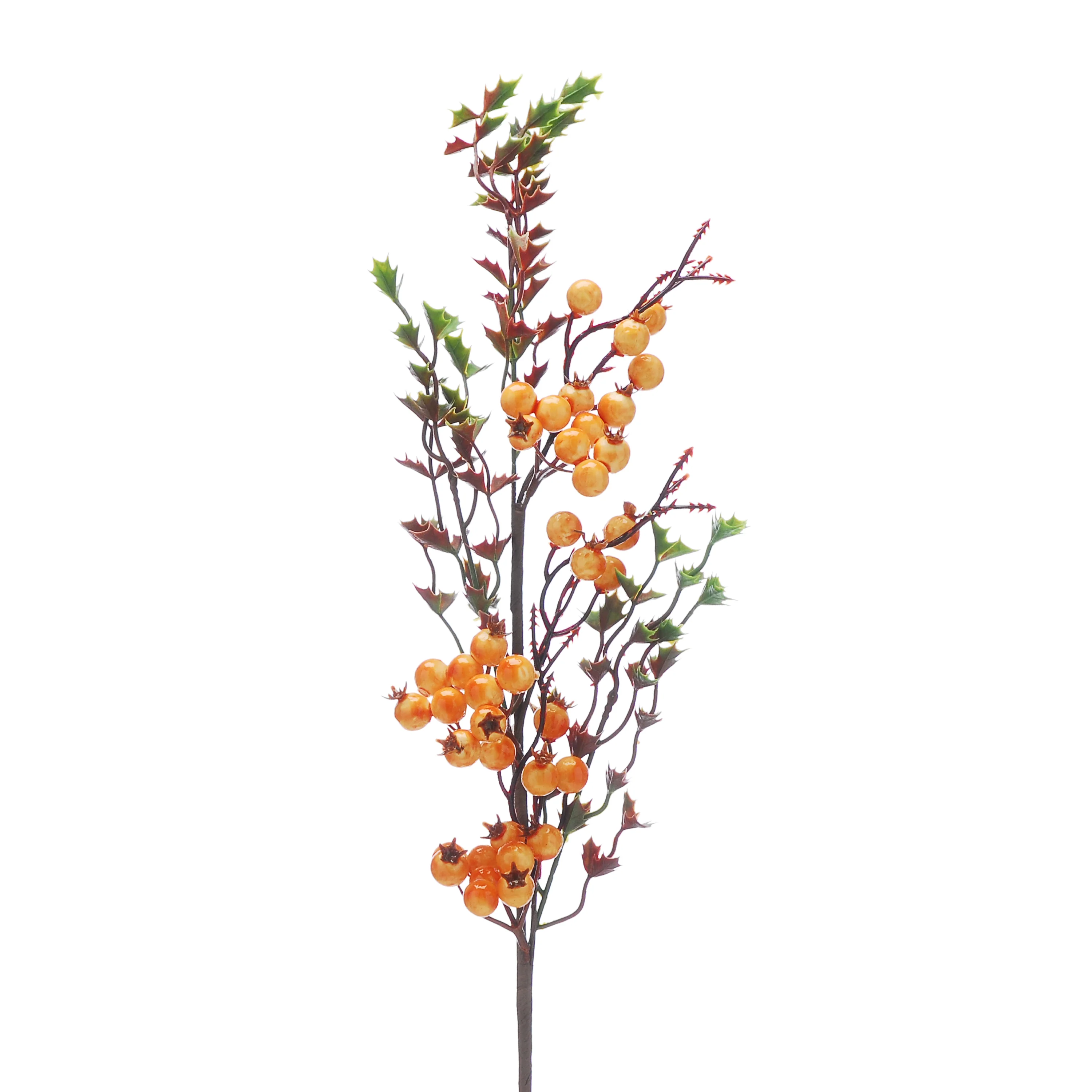 Orange Berry Harvest Stem - 66cm