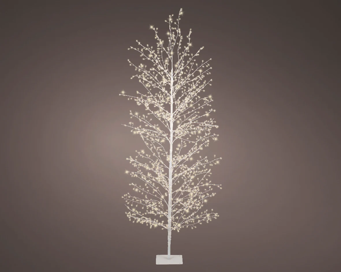 Outdoor White Twig Tree with Warm White Micro LEDs - Image 3
