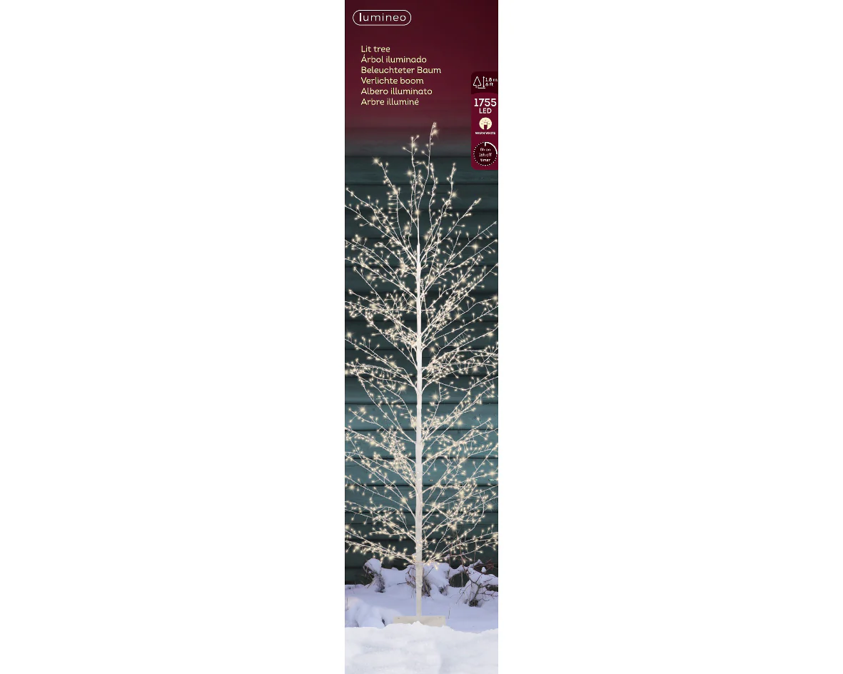 Outdoor White Twig Tree with Warm White Micro LEDs - Image 4