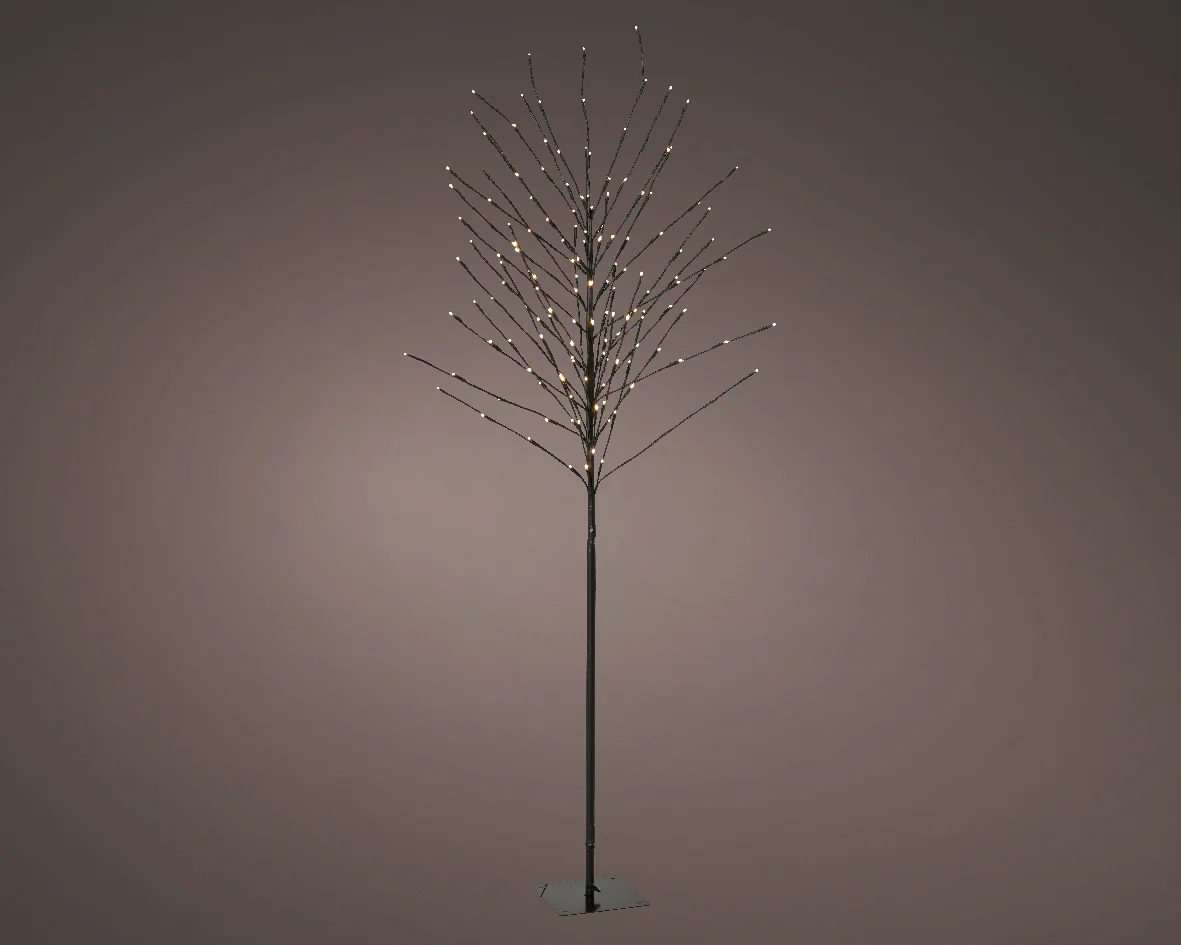 Special Offer Lumineo Outdoor Warm White LED Black Twig Tree - 180cm