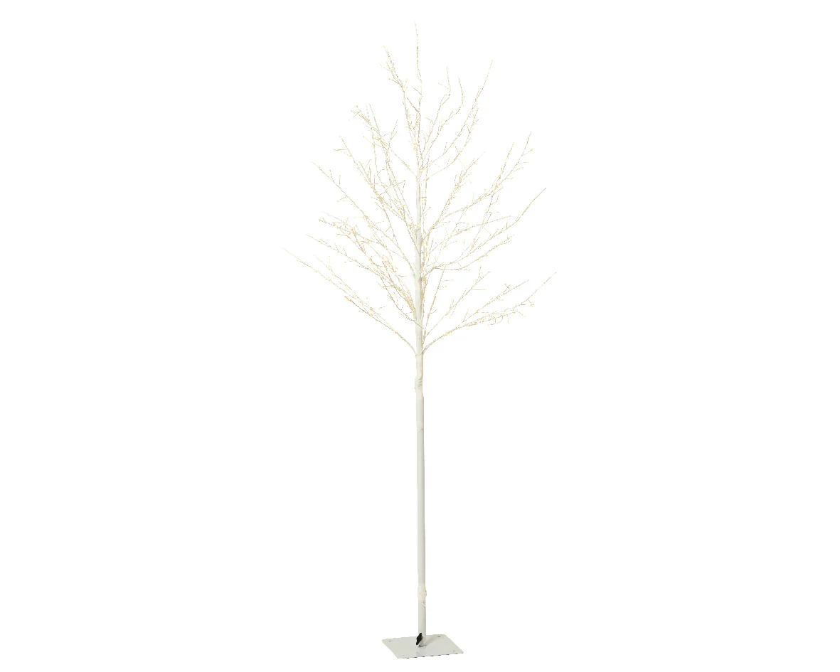 Outdoor Warm White Micro Bright LED White Artificial Twig Tree - 180cm - Image 2