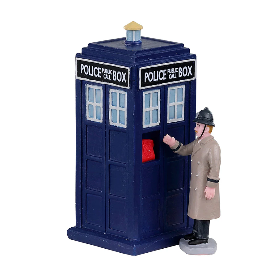 Lemax - Police Call Box - Set Of 2 (Doctor Who)