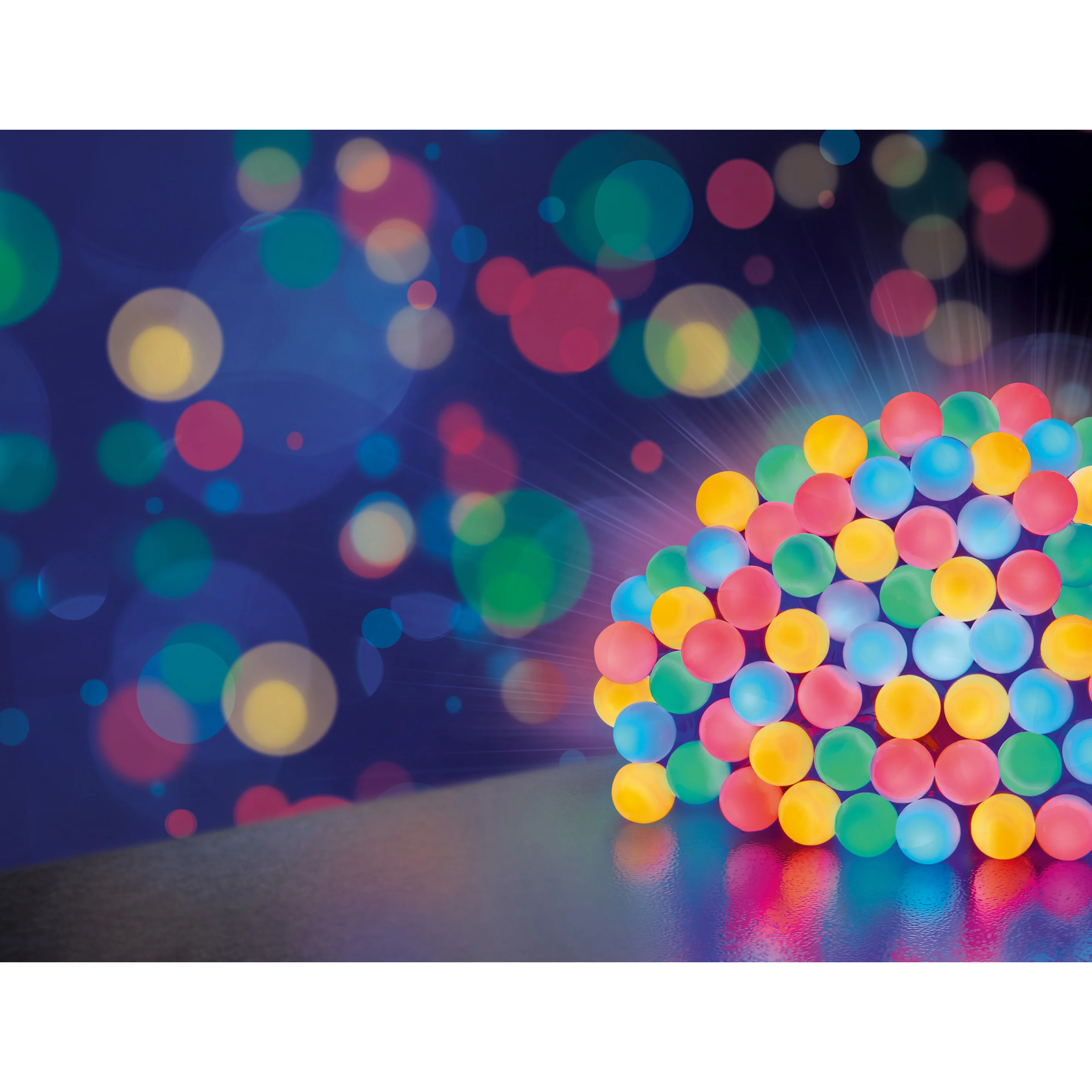 Premier Multi Coloured Frosted Berry LED Multi Action with Timer Function - Set of 300 - Image 2
