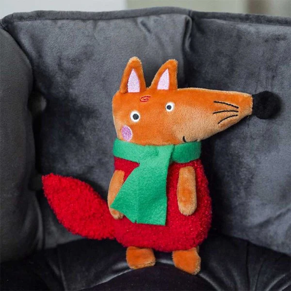 Red Fox Christmas Dog Toy