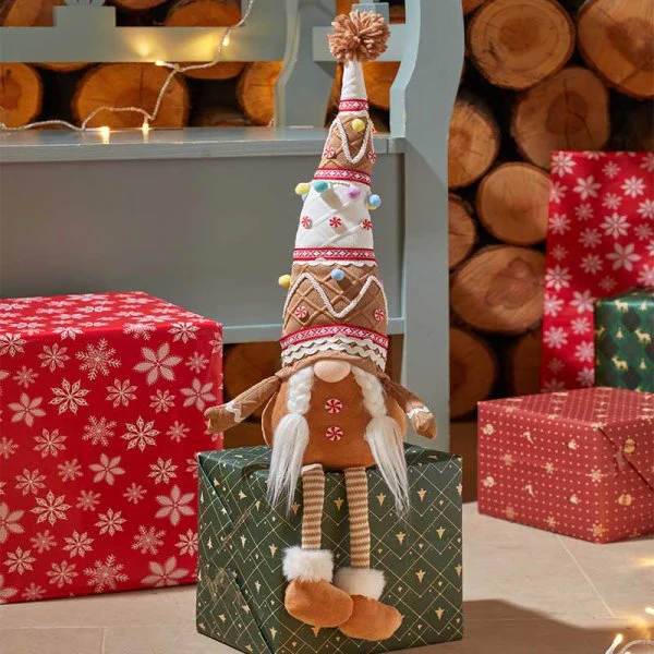Seated Mrs Gingerbread Christmas Gonk