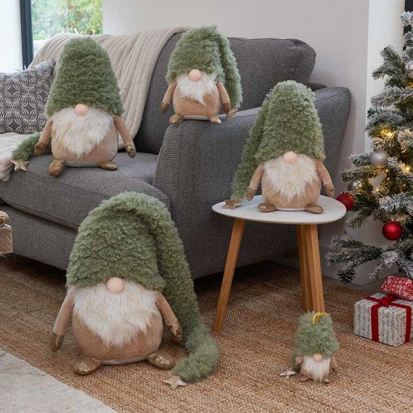 SuperSoft Large Sage Gonk with Fluffy Hat - 34cm