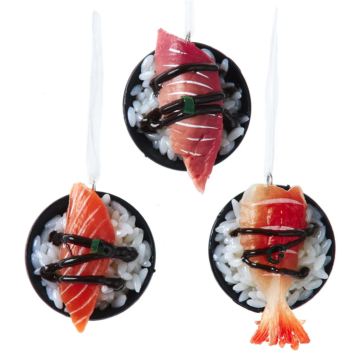 Sushi Rice Bowl Food Christmas Bauble