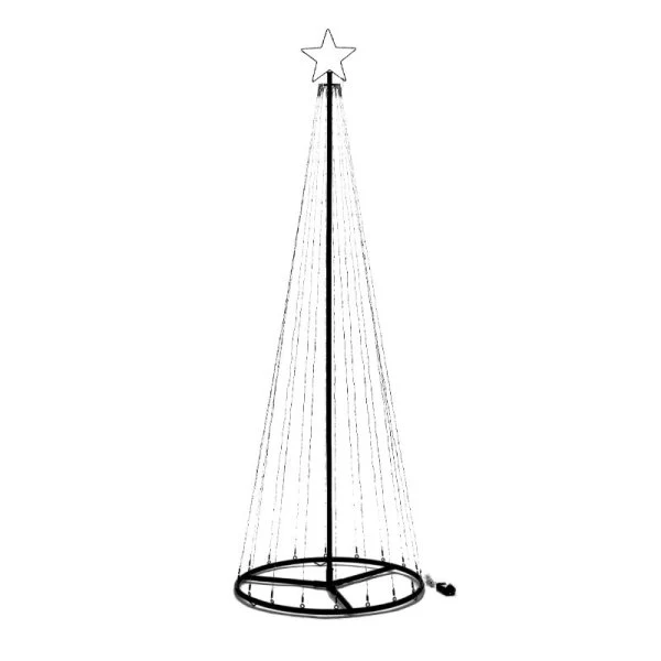 Three Kings - 1.5m LED Light up Outdoor TwinkleTree - Dual Warm & Cool White - Image 3