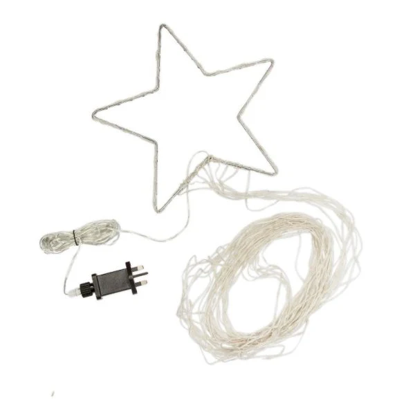 Three Kings - 3m LED Light up Outdoor Shooting Star Christmas Tree - Multi Coloured - Image 2