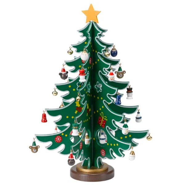 Wooden Traditional Christmas DécoTree Ornament - Image 2