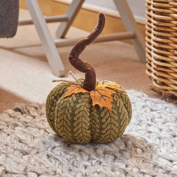X-Large Halloween Autumn PlushPumpkin Green - 21cm - Image 3